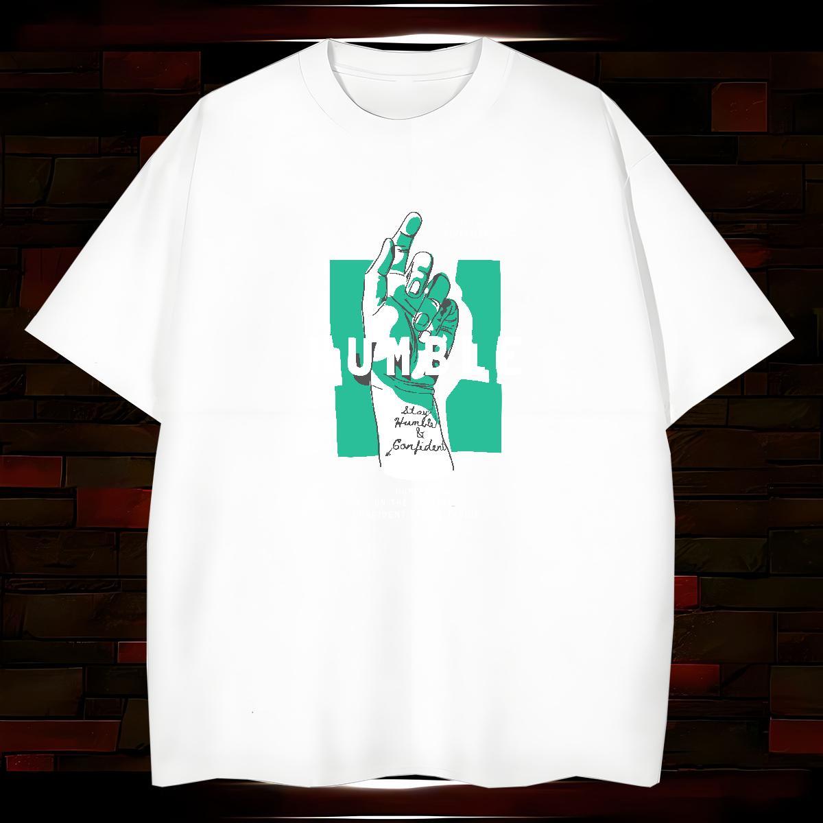 Cool hand T shirt Hip Hop Tshirts 230g 100% Cotton Brand Crew Neck Skull Wear