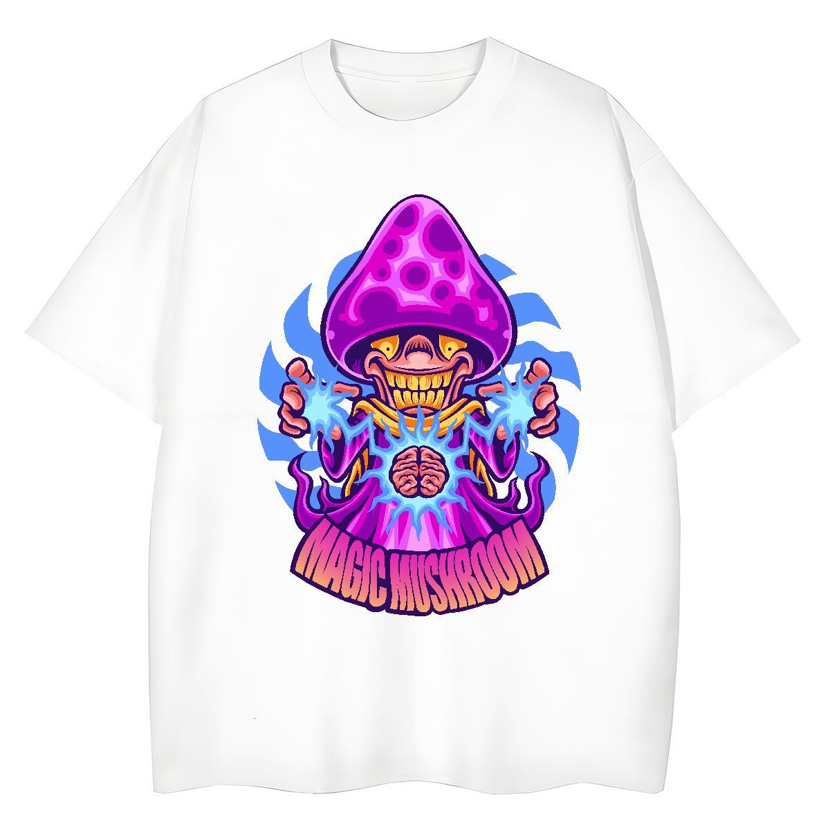 Classic Couples T Shirts Street Short Sleeve O-Neck Tshirts Brand 230g Cotton ET Graphic T Shirt For Woman