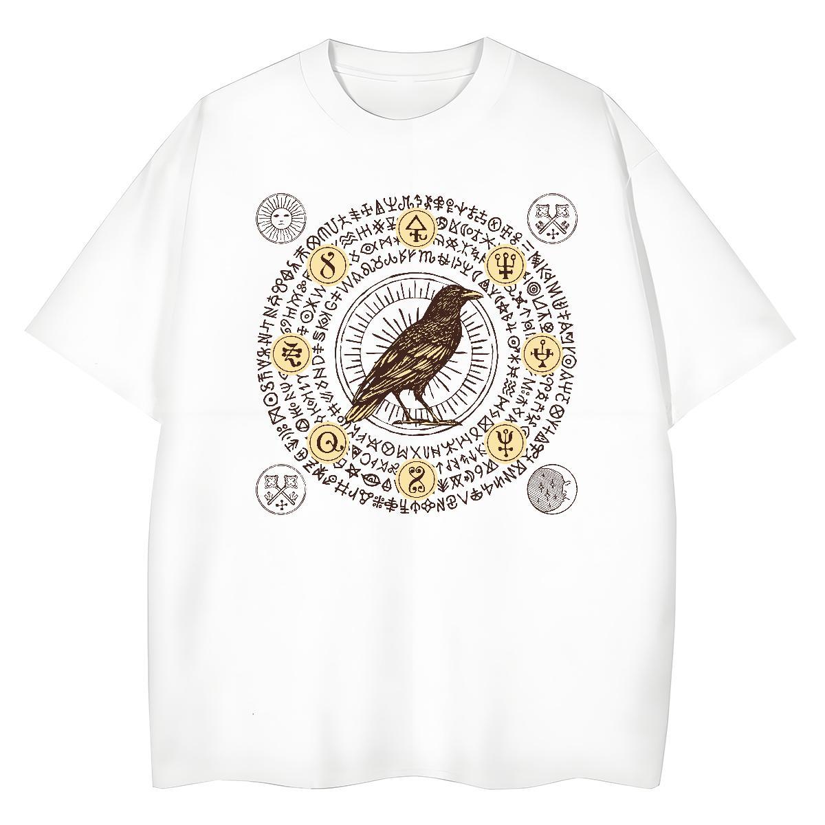 Free Shipping Men Tees bird Beach 100% Cotton 230g Tees Shirts Breathable Crew Neck Wholesale Man T Shirts Custom Anime