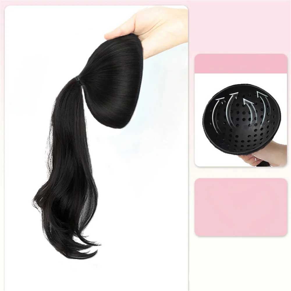 Fashionable Curly Ponytail Wig Womens Natural Wig Perfect Head Shape Simulation Pomelo Leather Used for Ultra Light Hair Growth Curly Hair Pon W240817