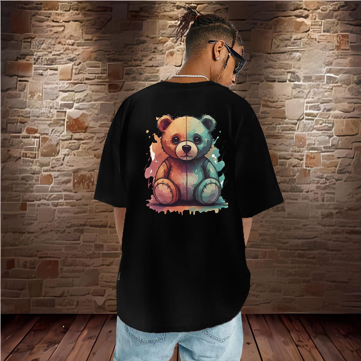 2024 Designer Tshirt for Man Woman bear Sports Casual 230g Cotton Wear Breathable Short Sleeve TOP Quality T shirt Anime