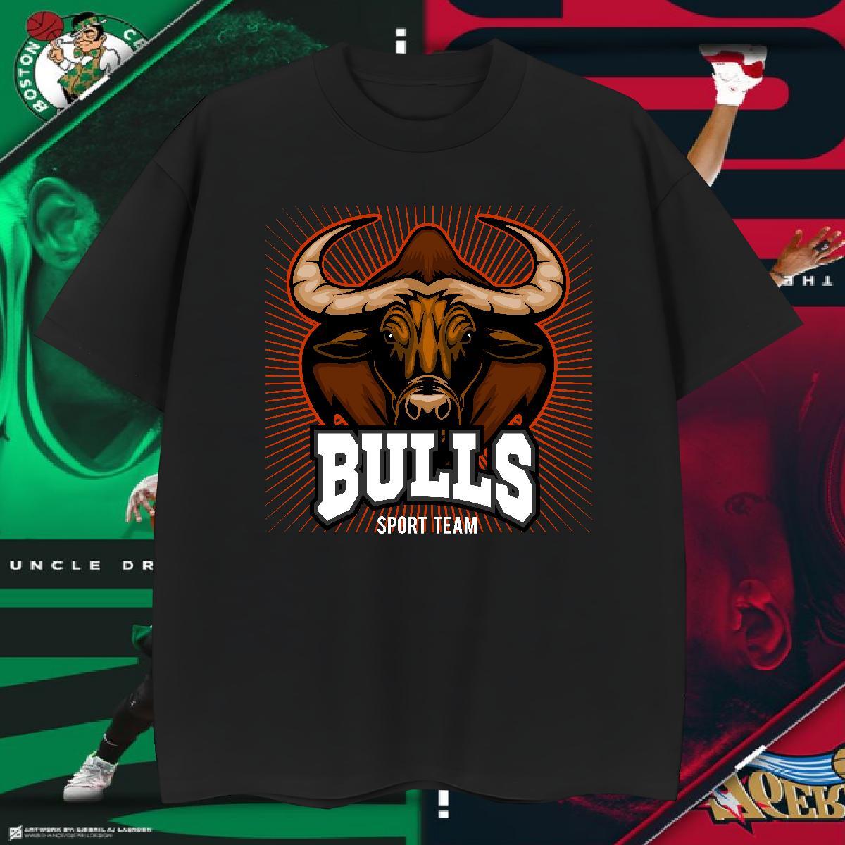 Cool Mens T Shirts bull O-Neck Short Sleeve Casual Daily Wear Custom Cartoon 230g Cotton Men Clothes T-Shirt Stylist Tops Shirt