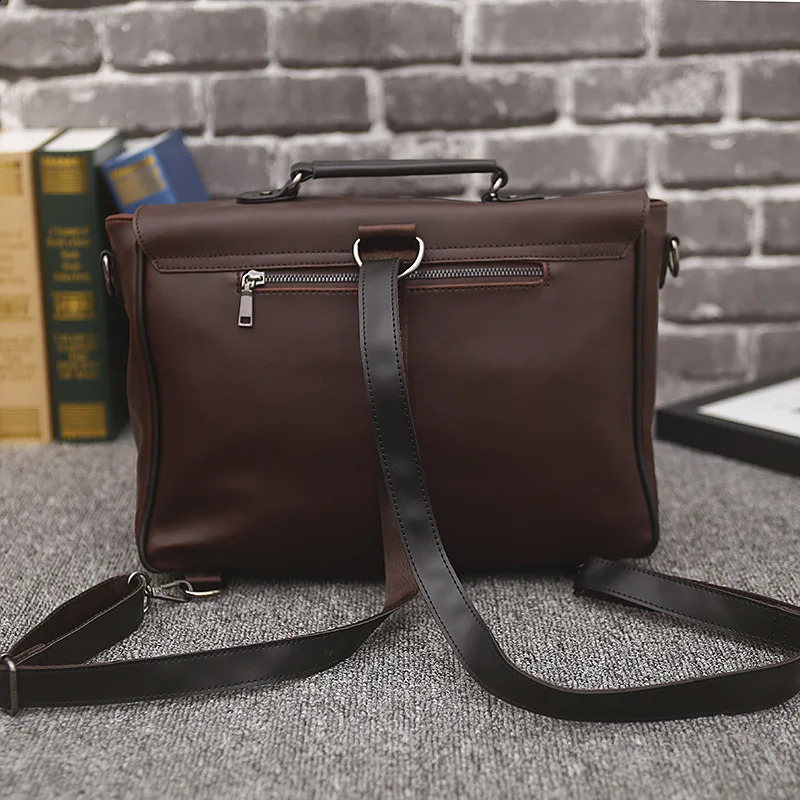 Retro Messenger Bags Men Large Capacity Mens Crossbody Bag Fashion Messenger Bag Men Handbag Briefcase Multifunction Back Packs 240819