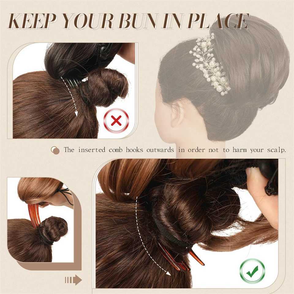 AOSI short ponytail with comb clip brushed synthetic hair extensions gray and white hair extensions ponytail wig W240817
