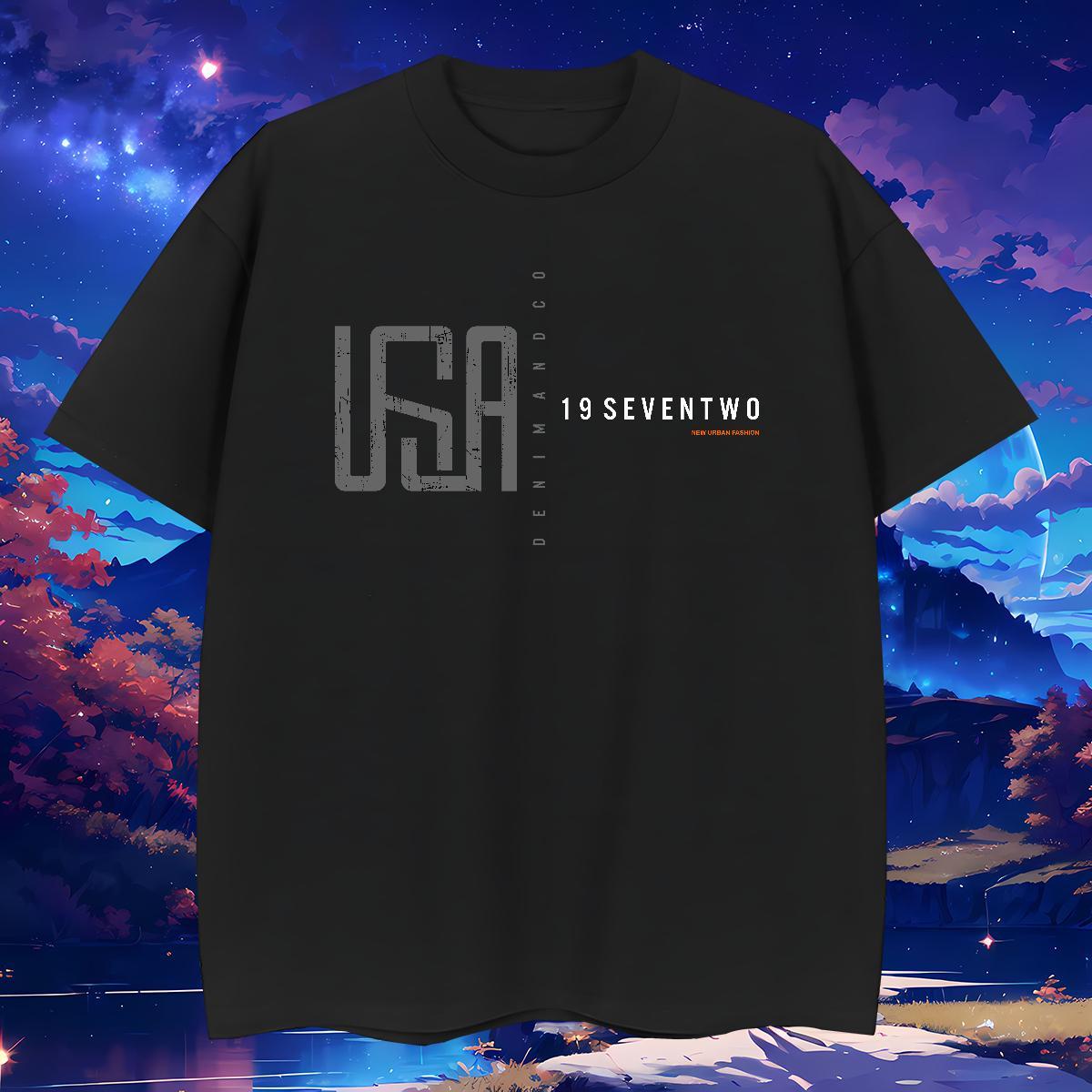 Brand USA 230g Cotton Tshirts Daily Wear Breathable Short Sleeve T-Shirts for Men Wholesale Custom Print Oversized Tees Shirts