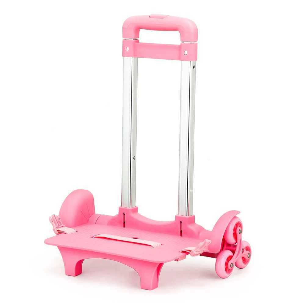 Black Pink Trolley for Chirldren Schools Bag Rolling Wheels for School Backpack 2Wheels 6 Wheels Trolley Without Shoolbags Y240820