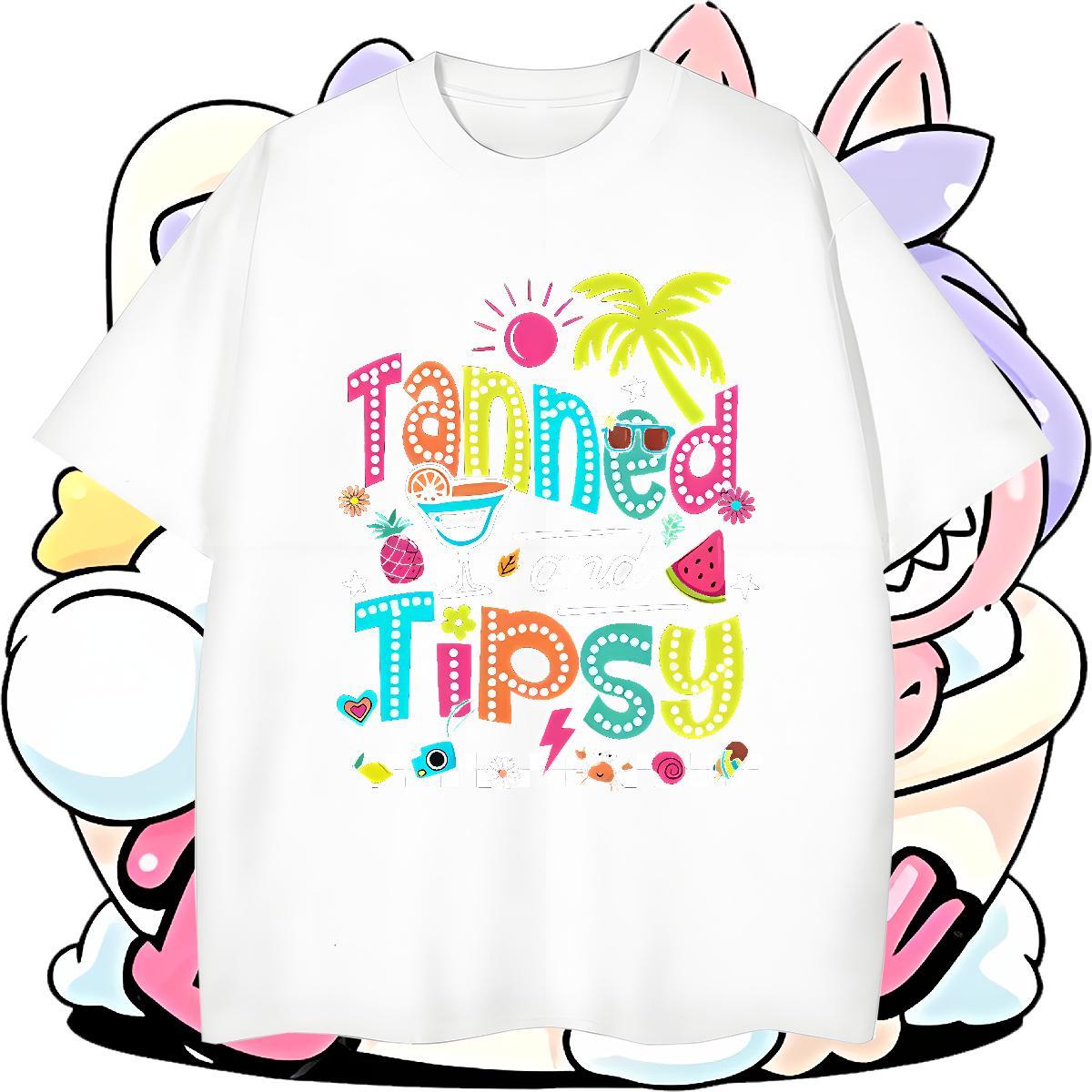 Fashion colored drawing Men Tees 230g 100% Cotton Mens T Shirts DIY Anime Spring Summer Short Sleeve Soft Classic Wear