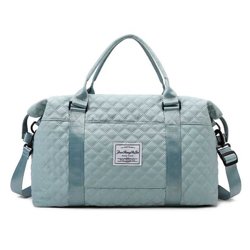 Travel Bag Fitness Sports Crossbody Bag Large Capacity Oxford Plaid Print Handbag Gym Outdoor Training Storage Supplies NEW CL240820
