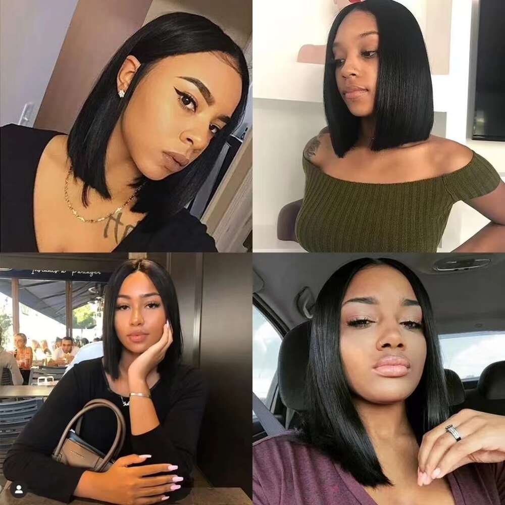 Bob Wig 13X4 Straight Transprent Lace Frontal Wigs For Women Human 100% Unprocessed Brazilian Hair Free Shipping