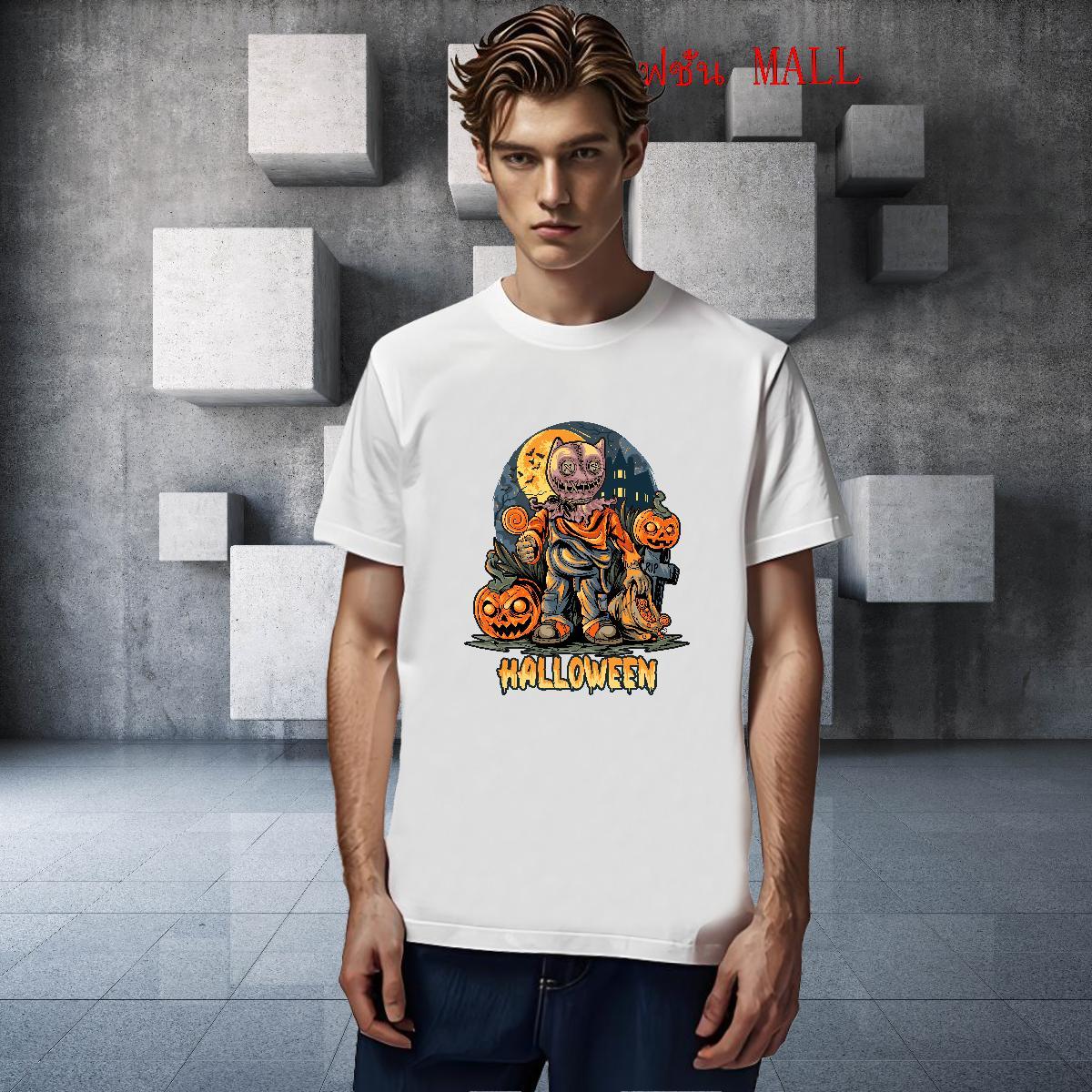 Designer Men T Shirts halloween Breathable Crew Neck Sport Customized Print 100% Cotton 230g Tshirts 2024 DIY Wear