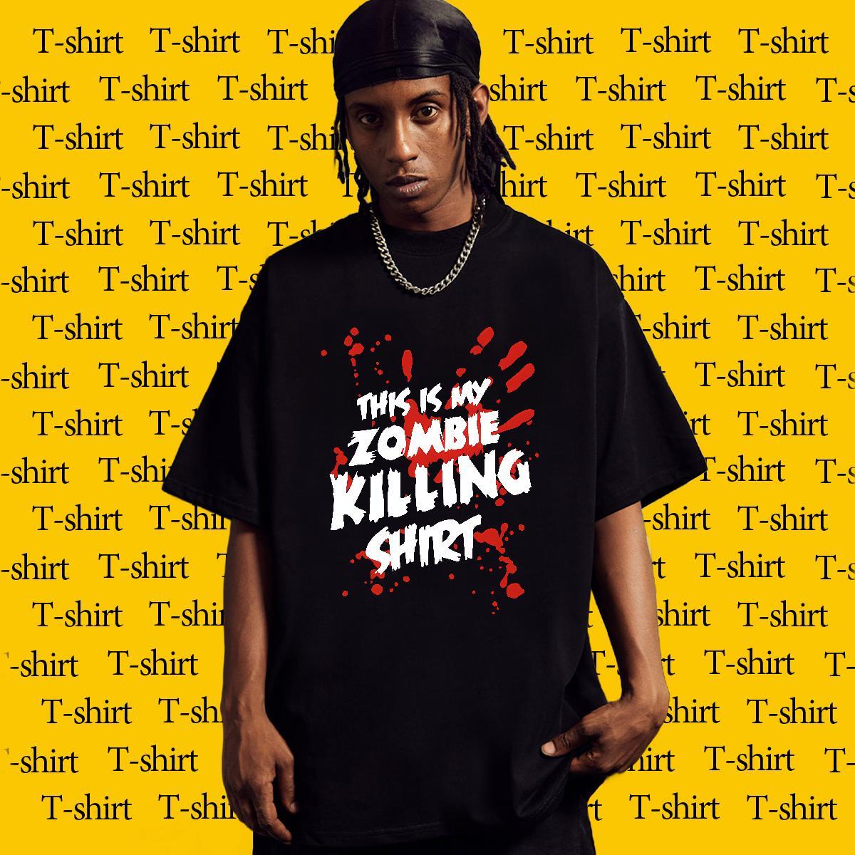 Fashion Design scary Couples T Shirts 100% Cotton 230g T Shirt For Man Customized Daily Outfit Breathable Short Sleeve Designer Clothings