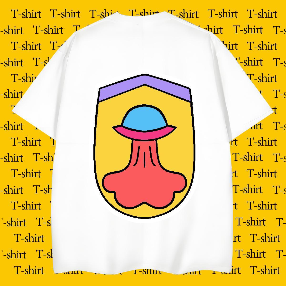 Free Shipping Men Tshirts Street Wear 230g 100% Cotton Graphic Breathable Short Sleeve ET Mens T Shirts Factory Direct Tees Shirts