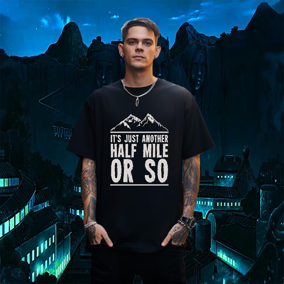 Cool Design mountain 230g Pure Cotton Tshirt for Man Woman Spring Summer O Neck Short Sleeves Mens T Shirts Fashion New Customized Print Clothes