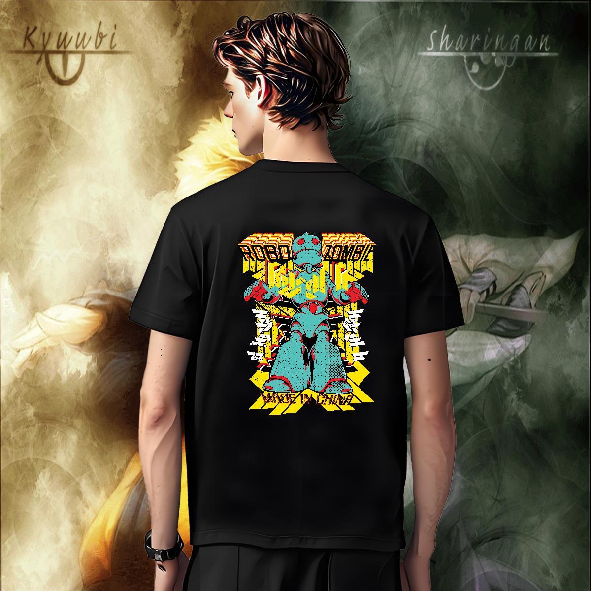 Soft Men Tops Tees Spring Summer 100% Cotton 230g Black White O Neck Short Sleeves ET T-Shirts DIY Customized Tshirts