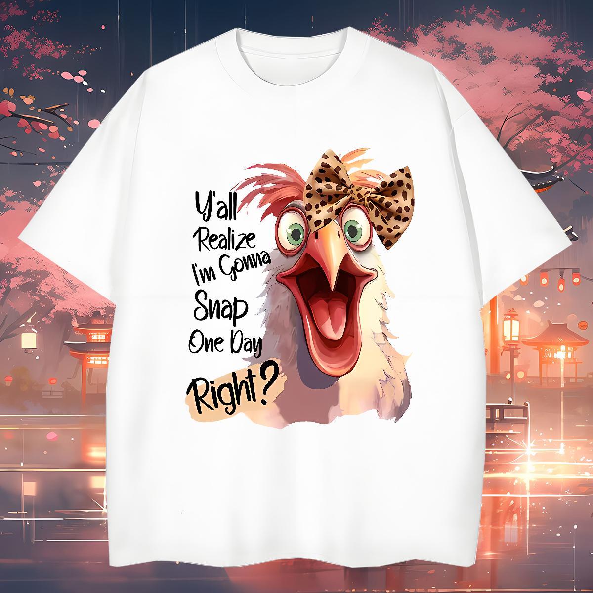Cool T Shirt For Man cock Breathable Street Wear Custom Printing 230g Pure Cotton Tshirts Fashion Designer Clothings