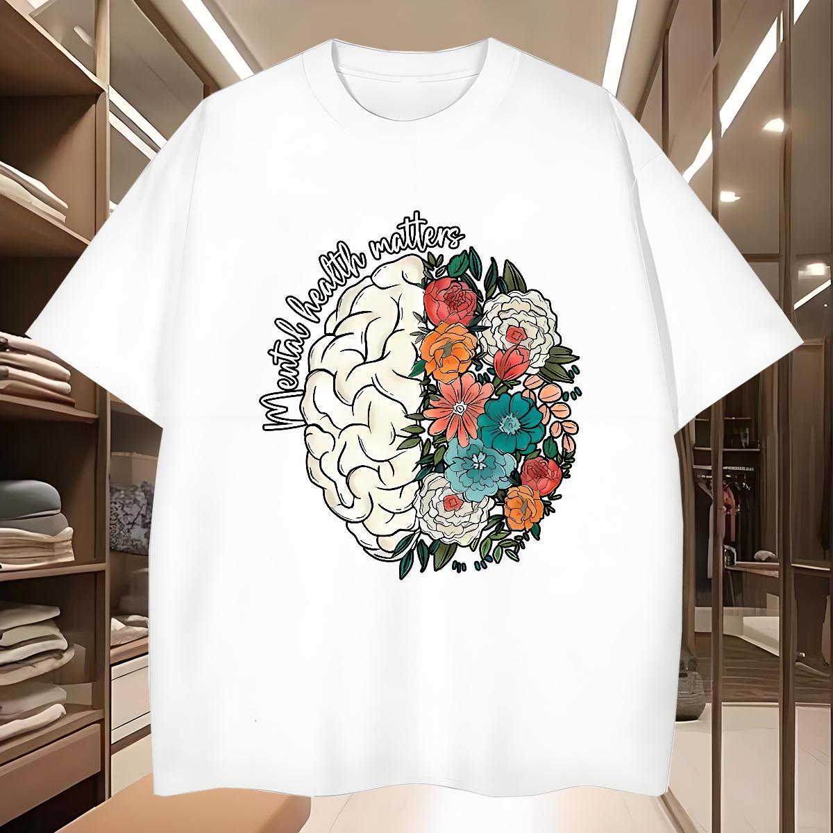 Fashion New Tshirt for Man Woman flower Outdoor 100% Cotton 230g Tops Tees Breathable Short Sleeve Wholesale Mens T Shirts DIY Anime