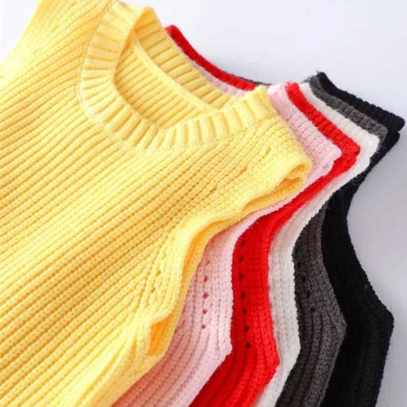 2022 Autumn Winter Toddler Teen Clothes School Boy Girl Vest Children Waistcoat Pullover Sweaters Kids Vest For Boys GirlsXJ240819