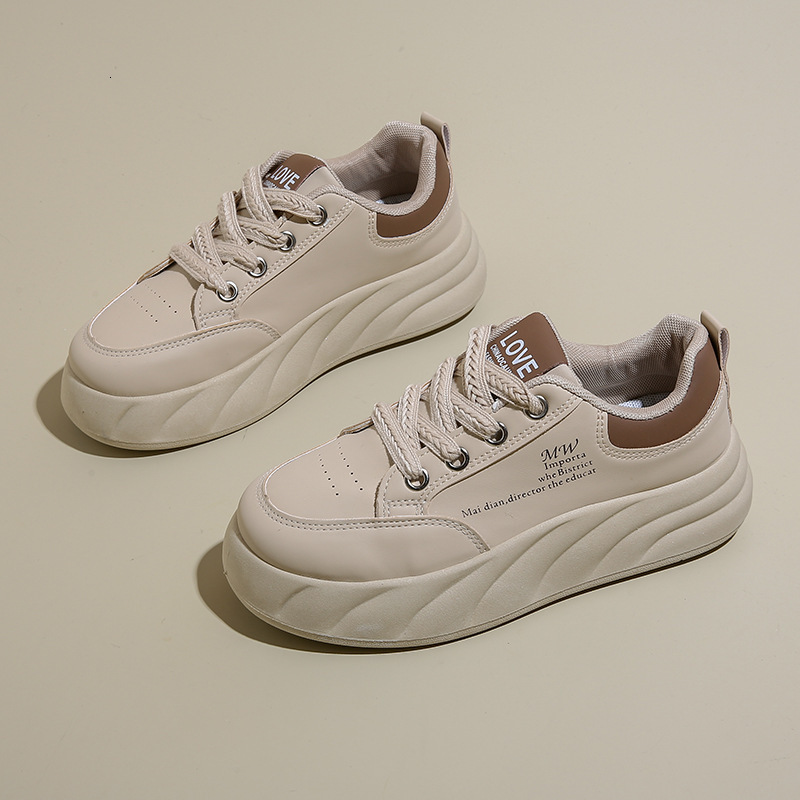 Ddmysports White For Women Autumn New Student Korean Edition Versatile Casual Ins Trendy Thick Bottom Fashion Sports Board Shoes XW OUTDOOR