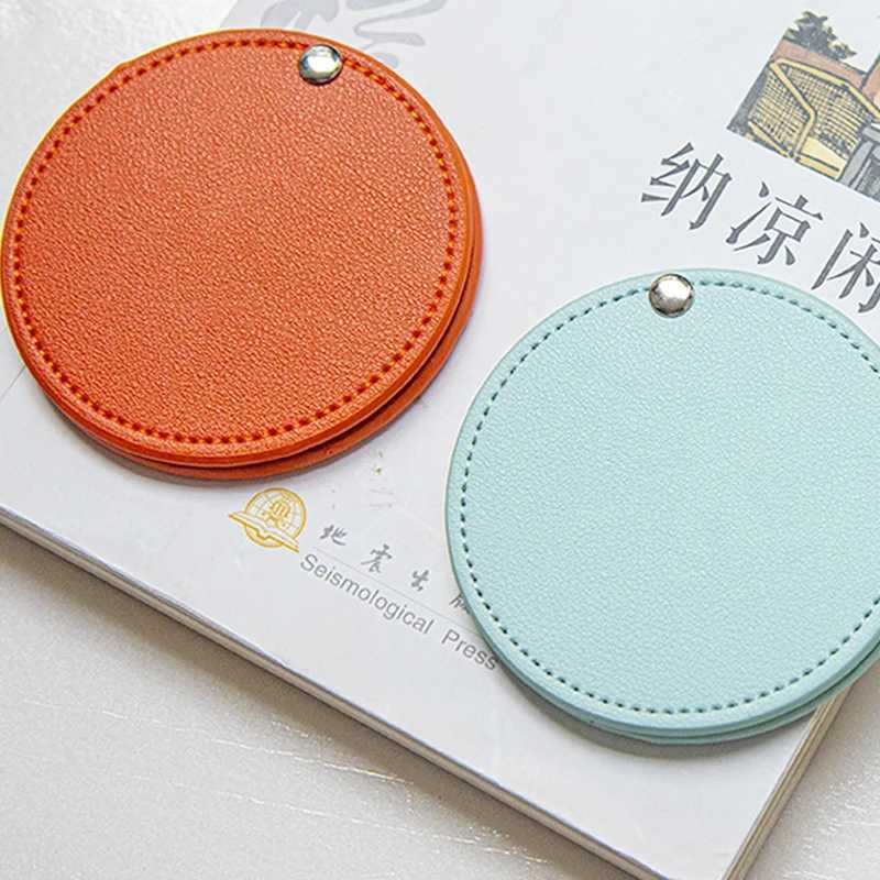 1PC Metal Ultra-thin Mini Makeup Mirror Portable Stainless Steel Compact Pocket Hand Personalized Beauty Cosmetic Mirrors Gift Y240819