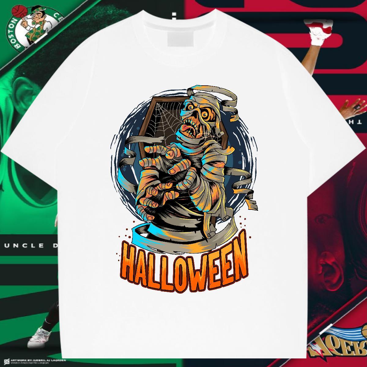 Wholesale T-Shirts for Men skull Crew Neck Daily Outfit Black White 230g Pure Cotton Tshirt for Man Woman DIY Tees