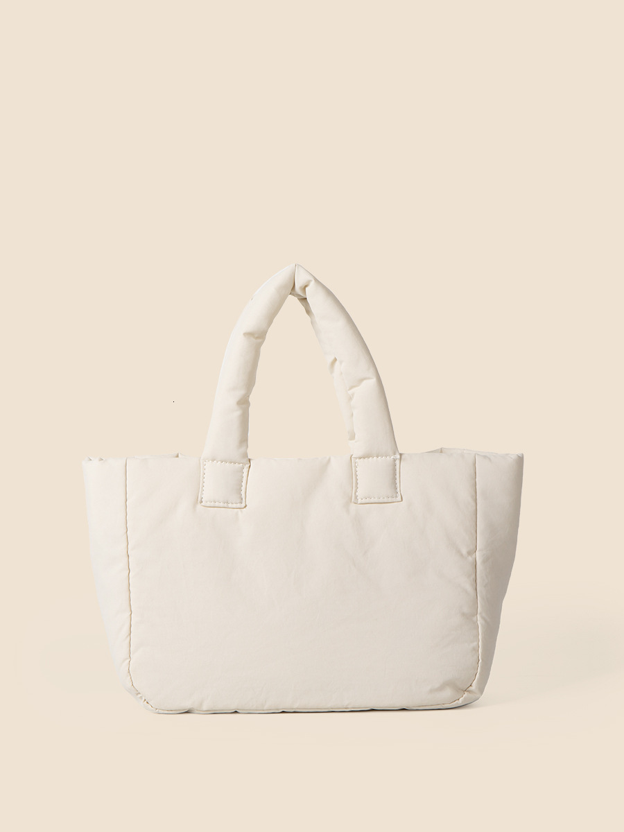 New 2024 Spring Cotton Candy Color Handheld Tote Bag Casual Commuting Nylon Large Capacity Handbag for Women