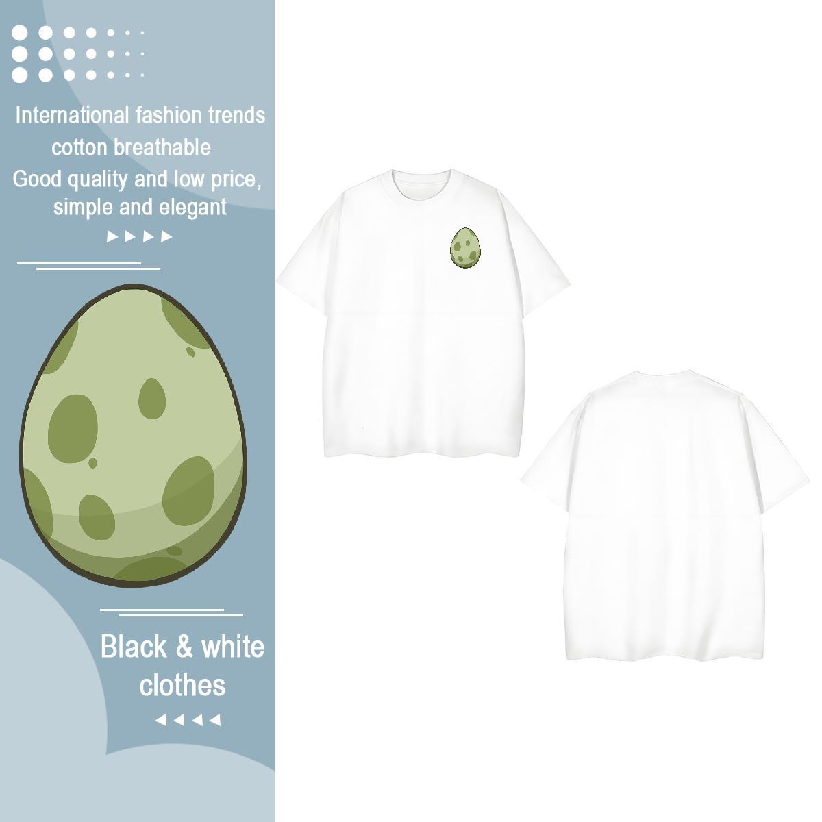 Designer Fashion Men Tshirts dinosaur egg Hip Hop Street 230g Cotton Tees Shirts O-Neck Short Sleeve Popular T shirt Plus Size Custom