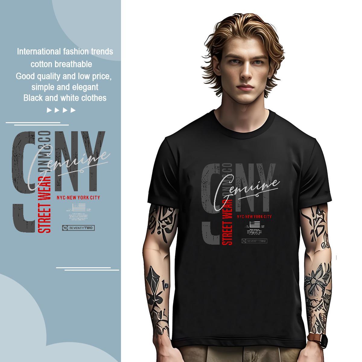 Loose letter T Shirt For Man Outdoor Couples T Shirts 230g Cotton Fashion Breathable Anime Tees