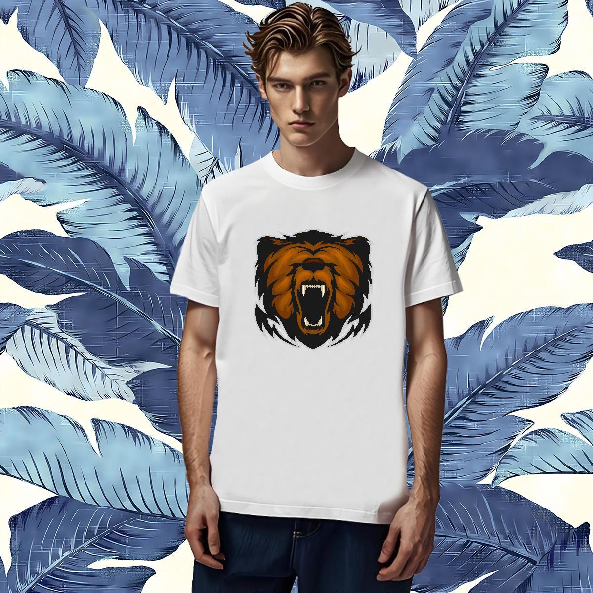 Casual New Couples T Shirts lion Street 230g Pure Cotton Wear Breathable Short Sleeve Wholesale T-Shirts Customized