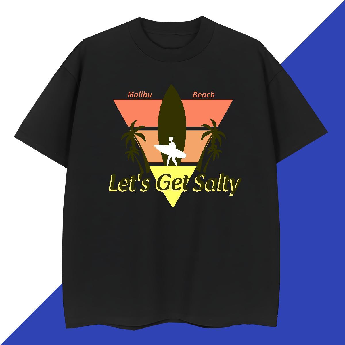 Popular Men Clothes T-Shirt Spring Summer 230g 100% Cotton Cartoon Print Breathable Short Sleeve beach Mens T Shirts Fashion Tees