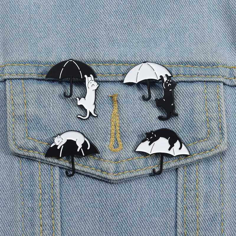 4-5 cute animal breasts red wine flame umbrella bottle black cat music frog cup flower corn cake duck badge clothing lapel pin W240815