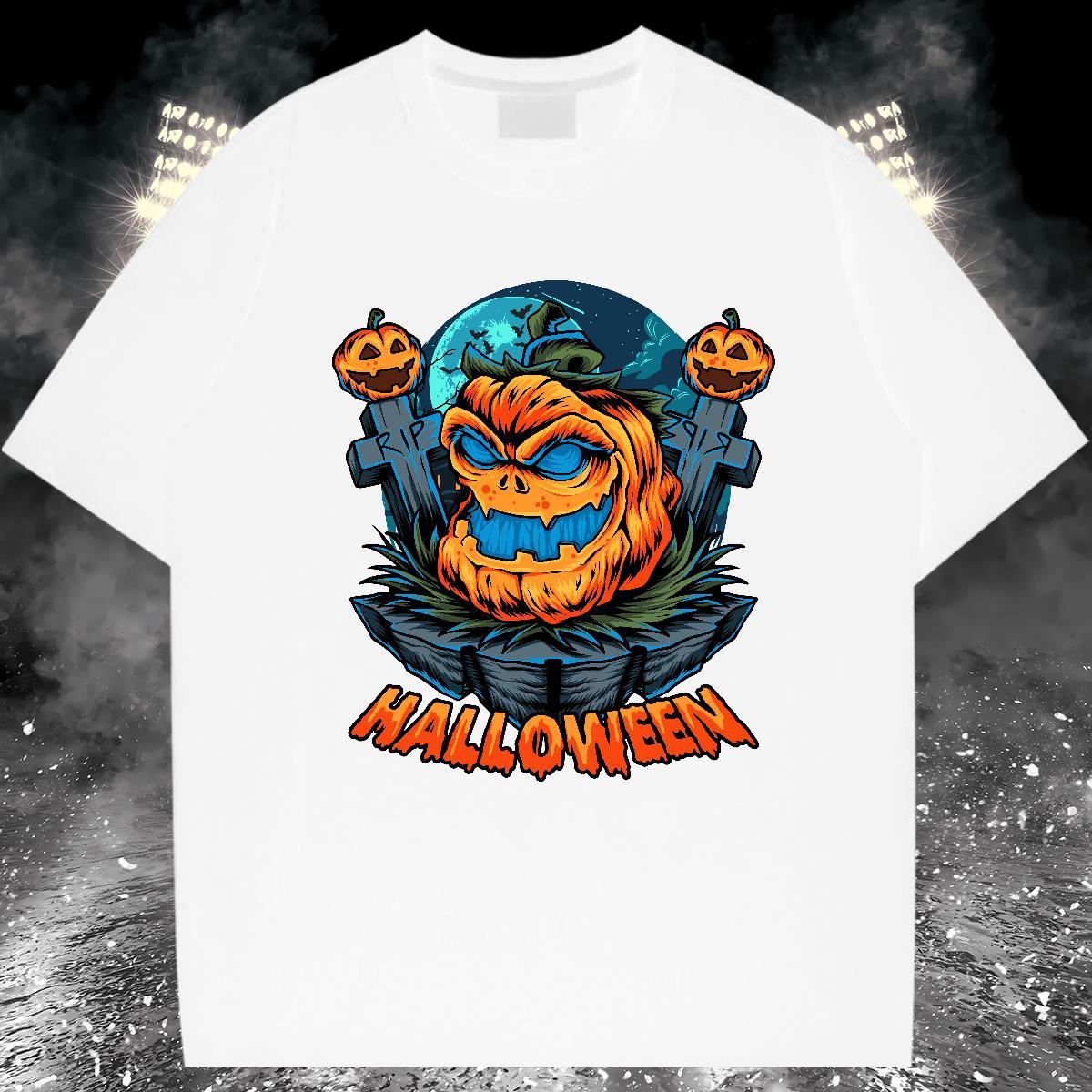 Loose Mens T Shirts halloween Breathable Short Sleeve Street Oversized 3XL 4XL 230g Cotton Men Tshirts Brand Clothes