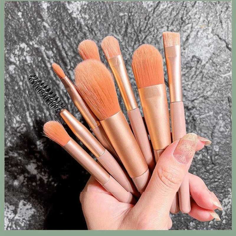 8Pcs Eyeshadow Foundation Blending Makeup Brush Portable Soft Fluffy Cosmetics Concealer Makeup Brush Professional Make Up Tool M240820
