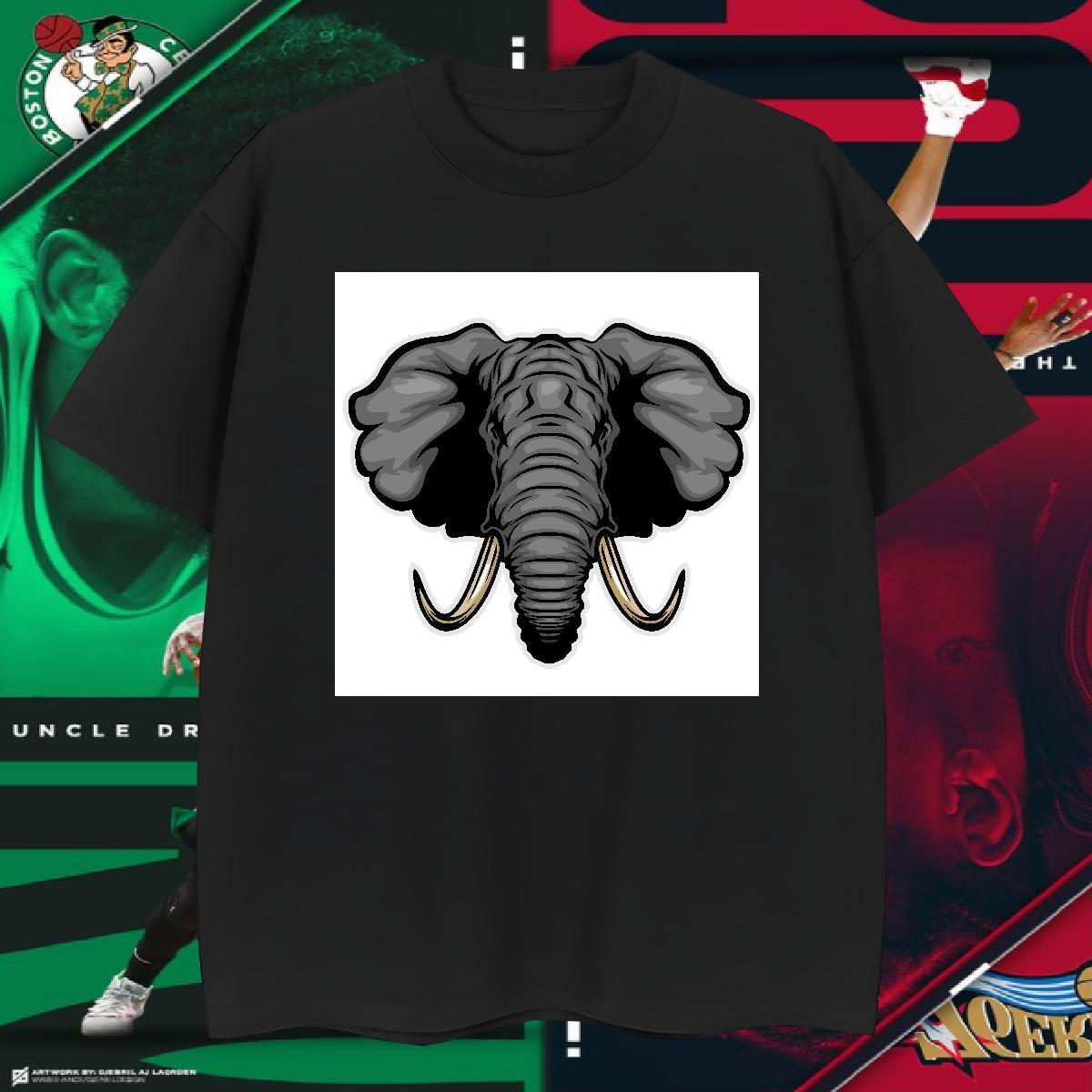 Classic Man T Shirts elephant O Neck Short Sleeves Street Casual Oversized 3XL 4XL 100% Cotton 230g Tshirts Fashion Design Tees