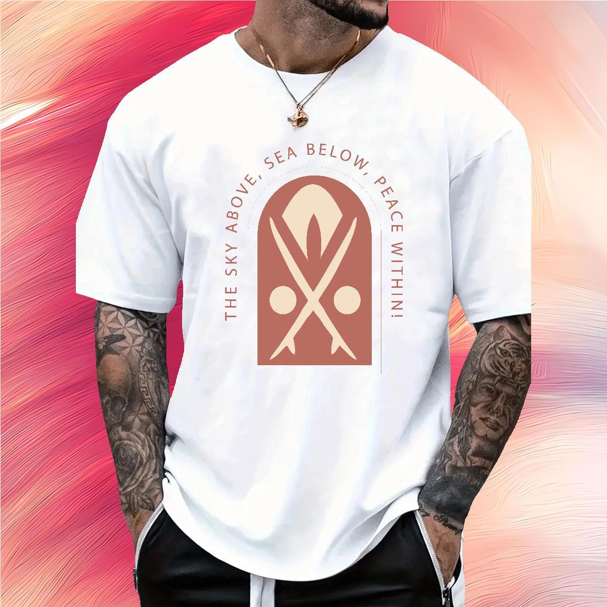 Unisex beach 230g 100% Cotton Men Clothes T-Shirt Hip Hop Short Sleeve O-Neck T-Shirts New Designer DIY Tees Shirts