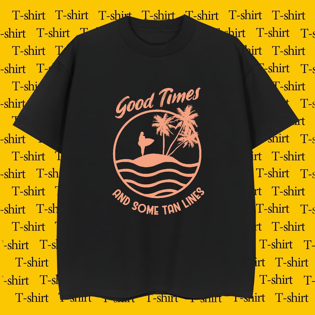 Brand Men Clothes T-Shirt Street 100% Cotton 230g DIY O-Neck Short Sleeve wave T-Shirts for Men Factory Direct Clothings