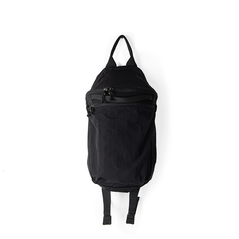 Black large capacity nylon outdoor travel fashionable Korean casual backpack simple female college student