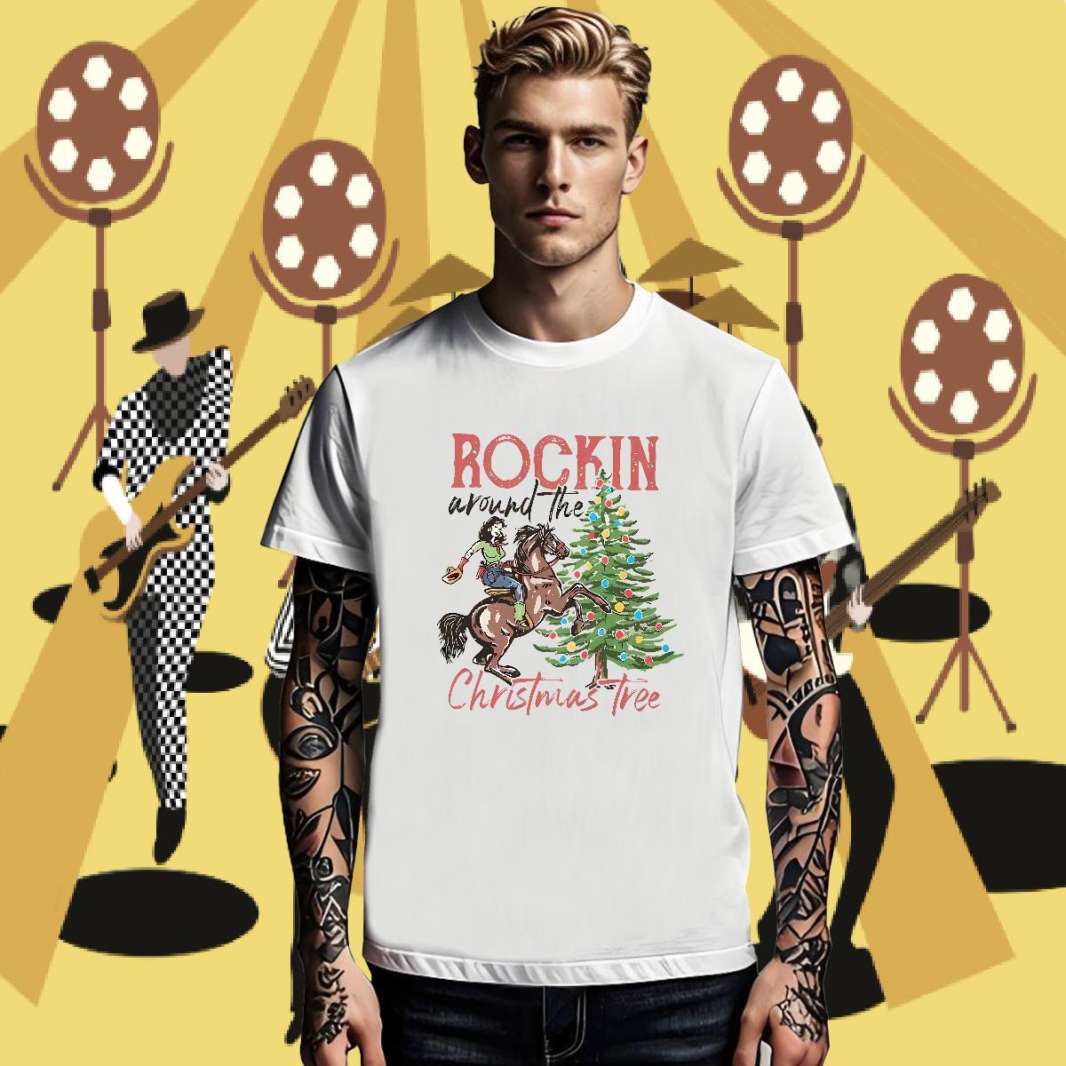 Free Shipping Chrismas Men Clothes T-Shirt 100% Cotton 230g T Shirts Men Plus Size Cartoon Home Outdoor Breathable Soft Cool Design Tops