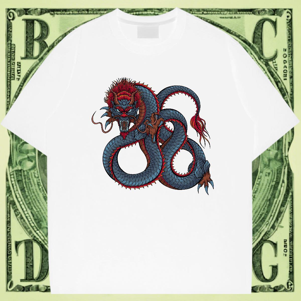 Cool Tshirts Hip Hop Street 230g Pure Cotton Customized Print Breathable Crew Neck ferocity Man T Shirts Fashion Wear