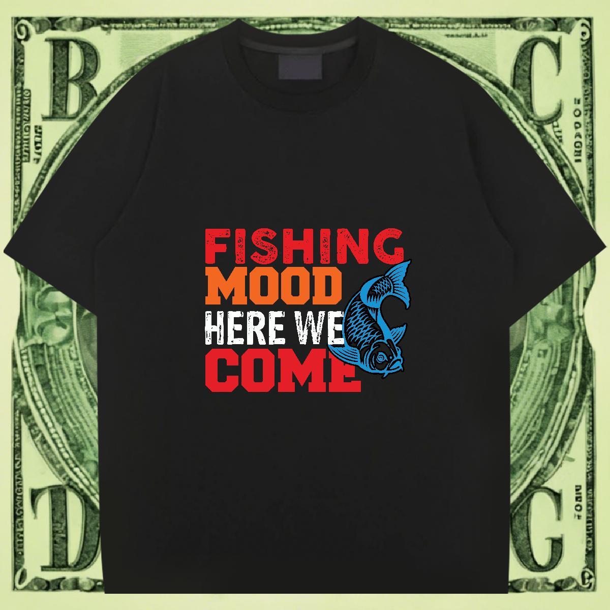 High Quality Couples T Shirts Casual Daily Wear 230g Pure Cotton Oversized 4XL Crew Neck fish Men T Shirts DIY Customized Tshirts