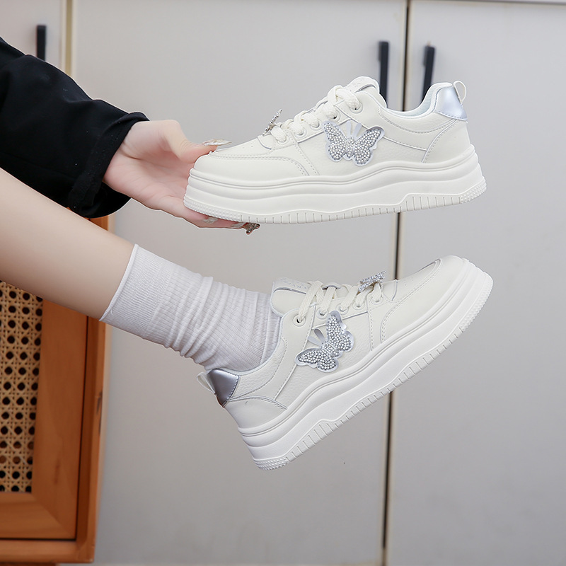 Ddmysports Summer New Ins Korean Edition Trendy Little White For Female Students Thick Bottom Versatile Casual Sports Board Shoes Y OUTDOOR