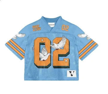 trend personalized retro letter jersey short sleeved street y2k unique n basketball fitness couple Tshirt 240819