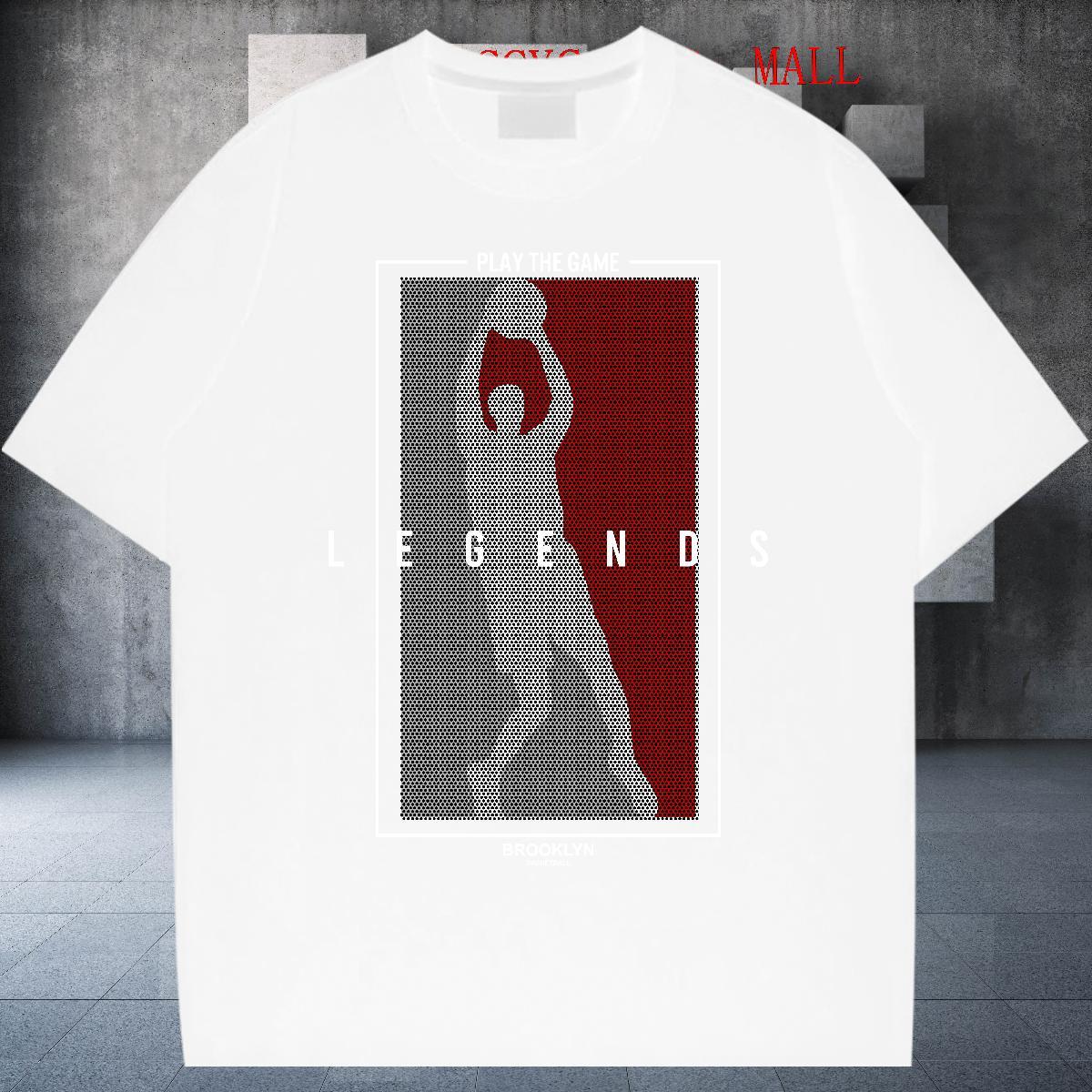 Cool Men Clothes T-Shirt Street wear Hip Hop 100% Cotton 230g Graphic Breathable basketball Men T Shirts 2024 DIY Polos