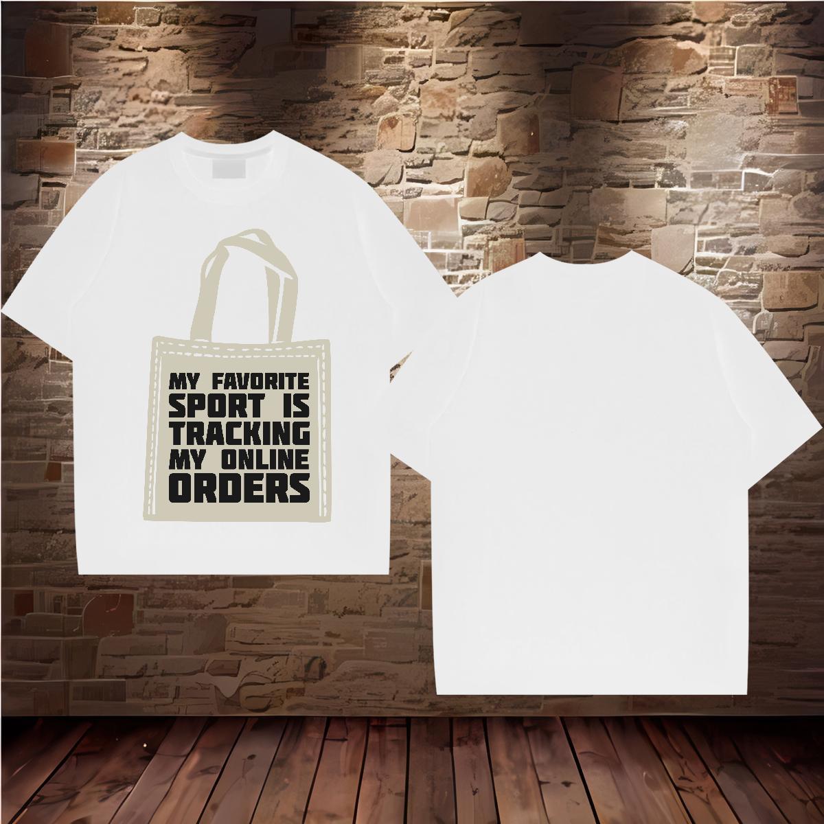 High Quality bag 230g Cotton Men Tees Sports Casual Breathable Crew Neck T Shirts Men Fashion Designer Plus Size Cartoon Tee Shirt