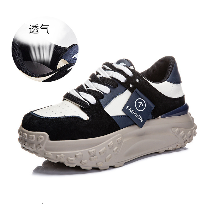 Ddmysports Genuine Leather Dad Women In Spring New Children Versatile Thick Soled Sports For Casual S Shoes Trend OUTDOOR