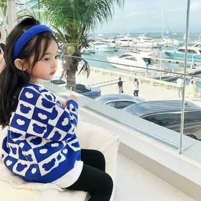 Autumn Winter Girls Boys Fleece Knitting Sweaters Baby Kids Children CardiganXJ240819