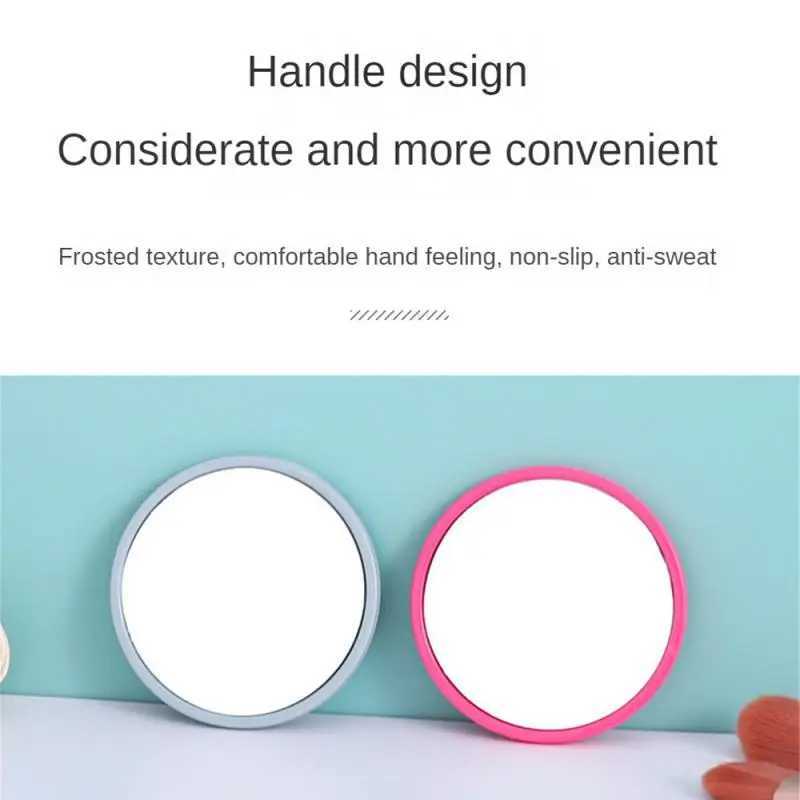 Plastic Mirror Small Mirror Portable Anti-slip And Anti-sweat Intimate And Convenient Mirror Small Round Mirror Touch Up Makeup Y240819