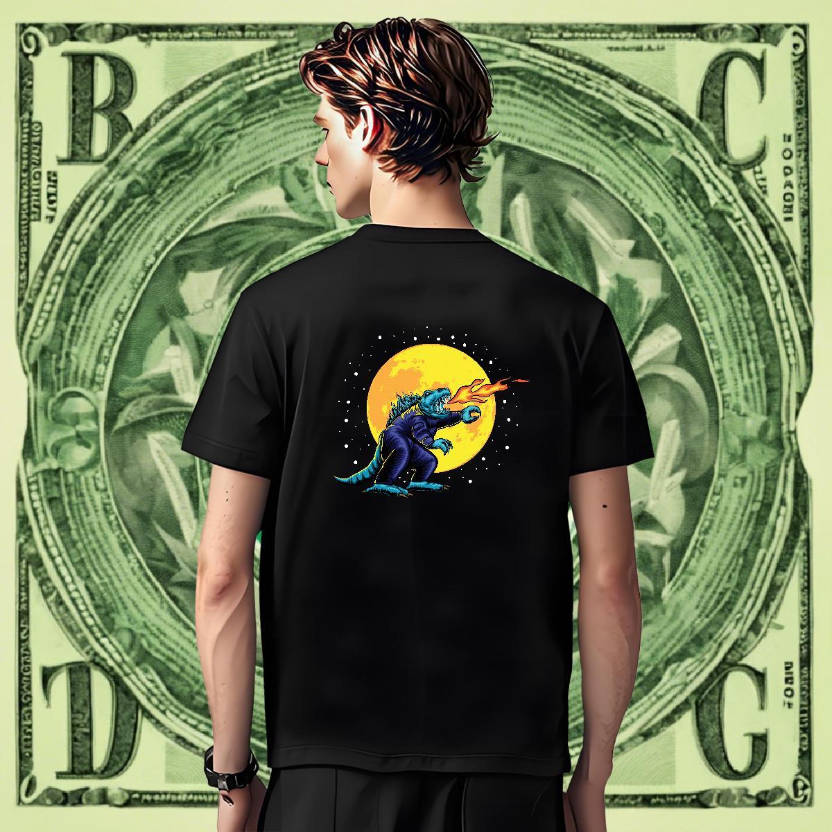 Cool Mens Tshirts Spring Summer 230g Pure Cotton Graphic Round Neck Short Sleeve ET T-Shirts Free Shipping Tops Tees