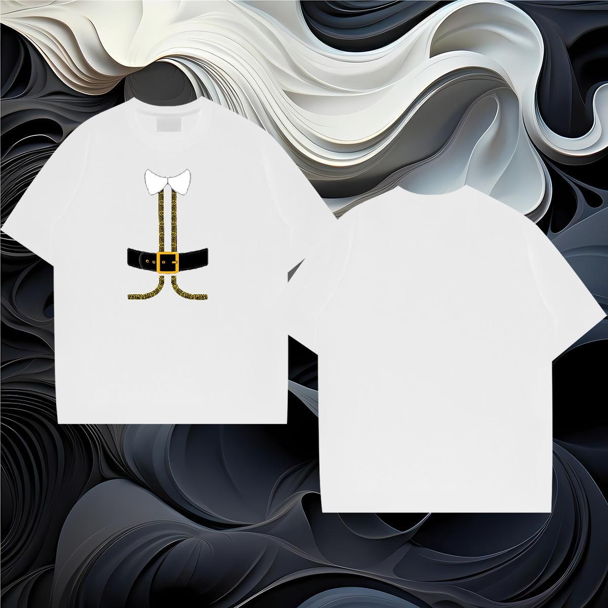 Casual New Tshirts Christmas Daily Outfit 100% Cotton 230g Tops Breathable Crew Neck High Quality Mens T Shirts Custom Printing