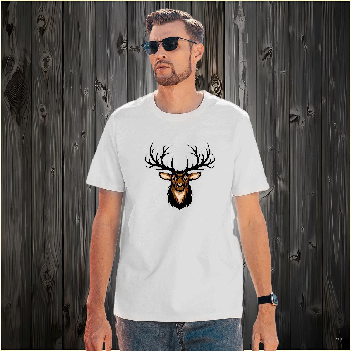 Free Shipping Mens T Shirts deer Breathable Short Sleeve Hip Hop Street Plus Size Custom 230g Cotton Tshirts Factory Direct Tops Tees