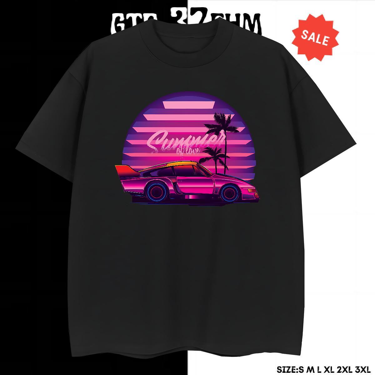 Popular Mens Tshirts Casual 230g Cotton Asian Size Breathable Crew Neck car T Shirt For Man Casual New Clothings